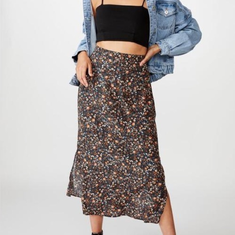 Cotton On Curve 90s Slip Skirt
